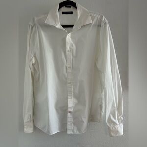 Tommy Hilfiger Men's White Long-Sleeve Dress Shirt